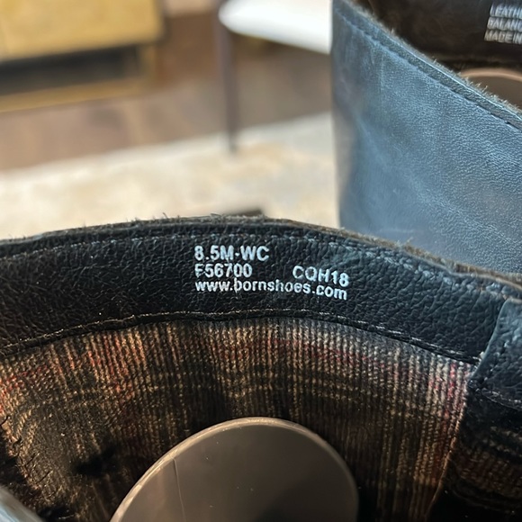 Born Gibb Leather Tall Riding Wide Calf Boots size 8.5 - Picture 5 of 10